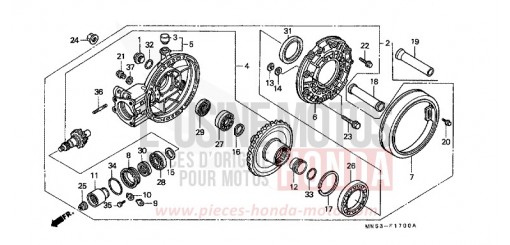 ENGRENAGE MENE DE SORTIE GL1500K de 1989